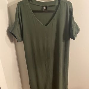 Bobeau Green T-shirt Dress Size Large